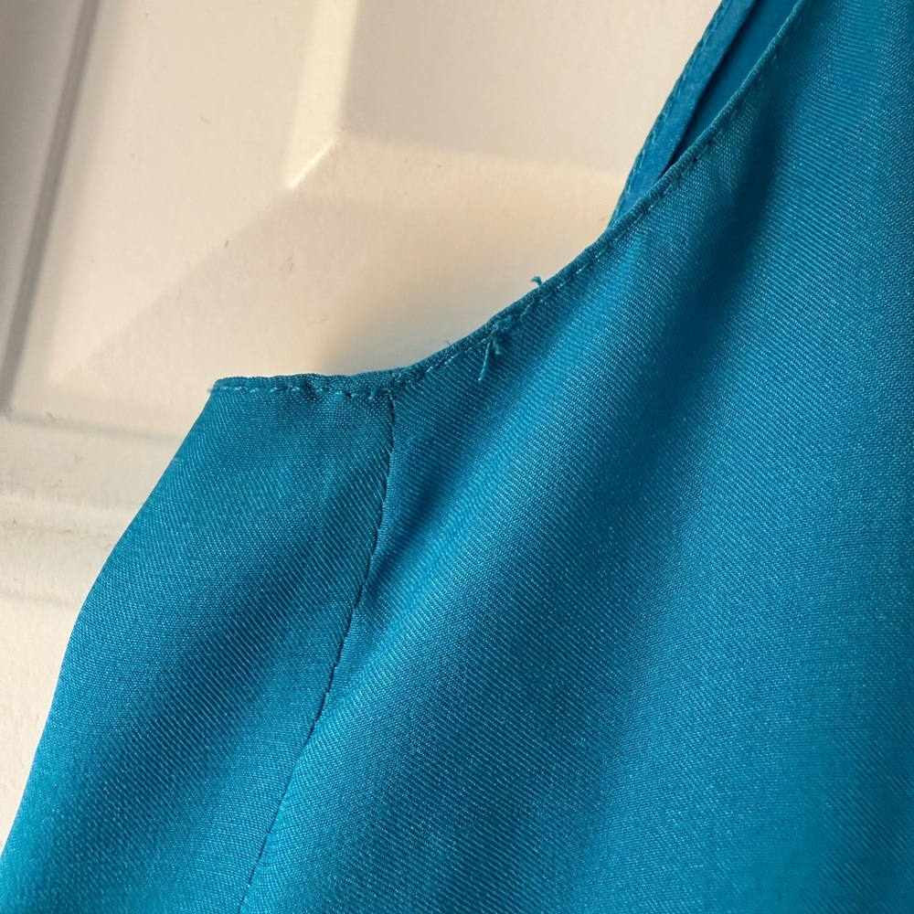 Vince Turquoise Silk Tank Top Blouse Size XXS - Picture 5 of 8